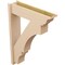 Ekena Millwork 8-in W x 32-in D x 44-in H Balboa Trad Rough Cedar Woodgrain TimberThane Outlooker, Primed Tan OUTUR080X32X44BOA04RCPR - alternate 6